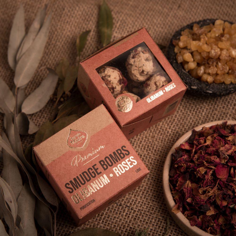 Sagrada Madre Incense Premium Smudge Bomb | Frankincense & Rose - Ember & Essence 