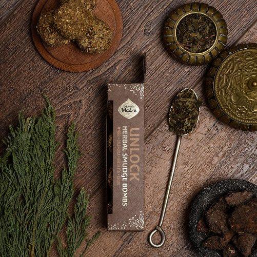 Sagrada Madre Incense Herbal Smudge Bomb | Unlock - Ember & Essence 