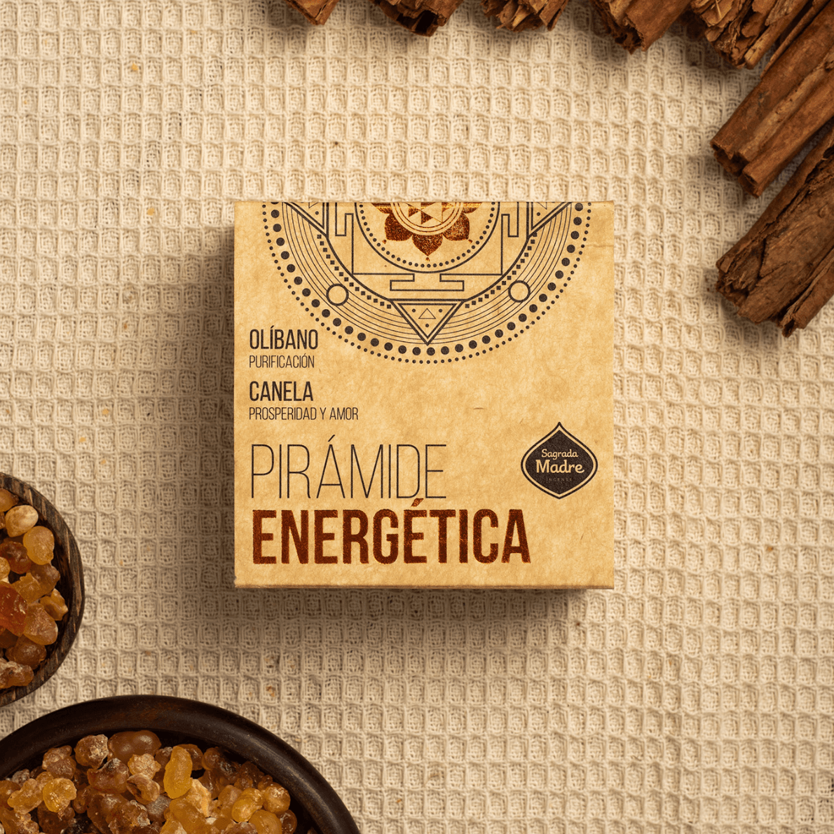 Sagrada Madre Incense Energetic Pyramids | Frankincense Cinnamon - Ember & Essence 