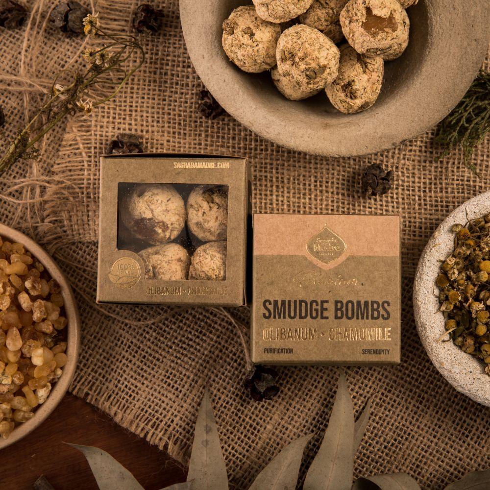 Sagrada Madre Incense Premium Smudge Bomb | Frankincense & Chamomile - Ember & Essence 