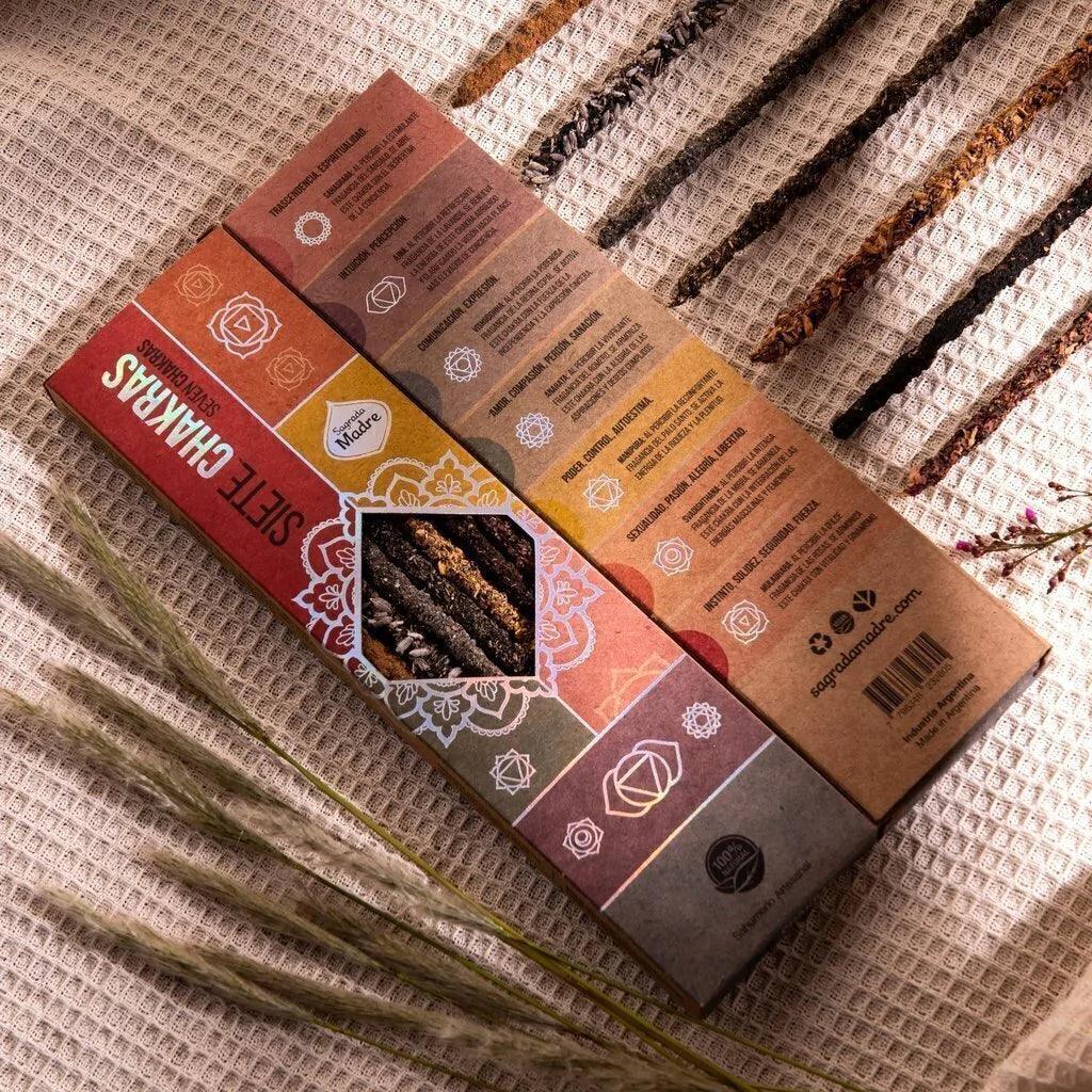 Sagrada Madre Chakras Incense Sticks - Ember & Essence 