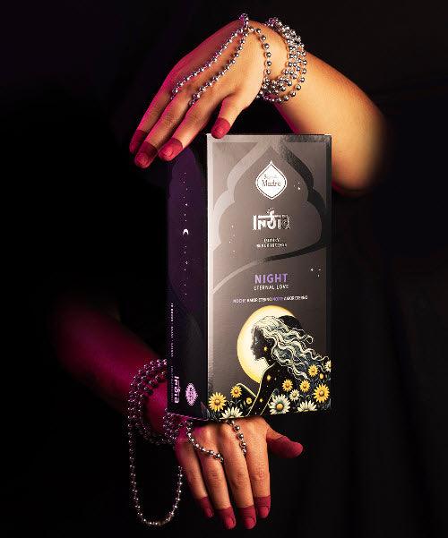 Sagrada Madre Indian Black Incense Sticks | Night - Eternal Love - Ember & Essence 
