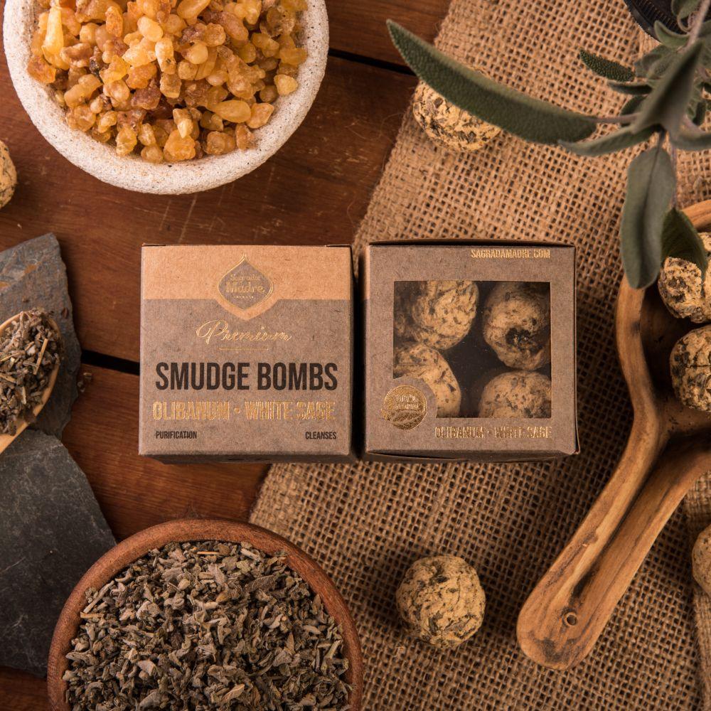 Sagrada Madre Incense Premium Smudge Bomb | Frankincense & White Sage - Ember & Essence 