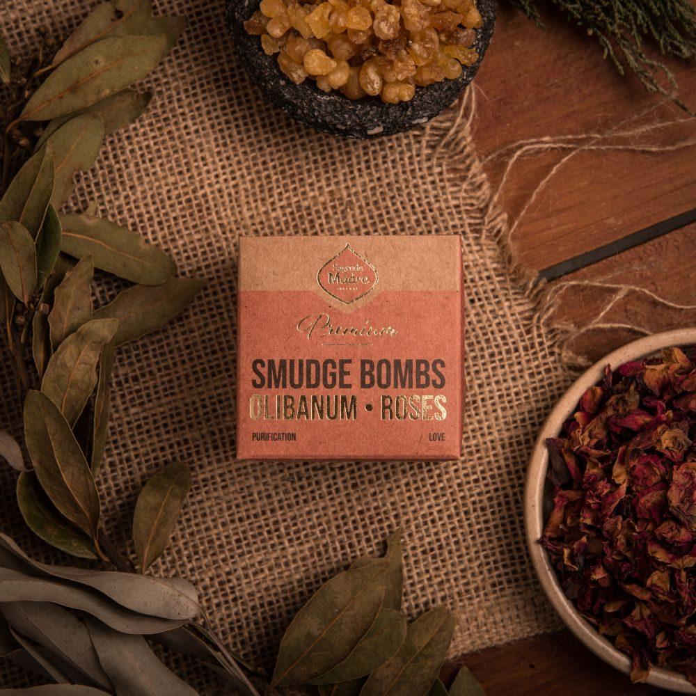 Sagrada Madre Incense Premium Smudge Bomb | Frankincense & Rose - Ember & Essence 